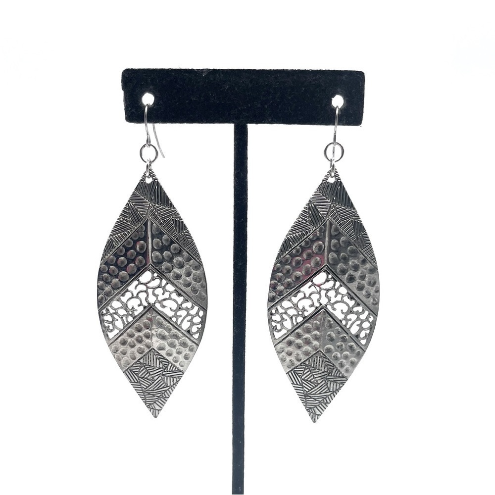 Silver Tone Bohemian Style Dangle Earrings